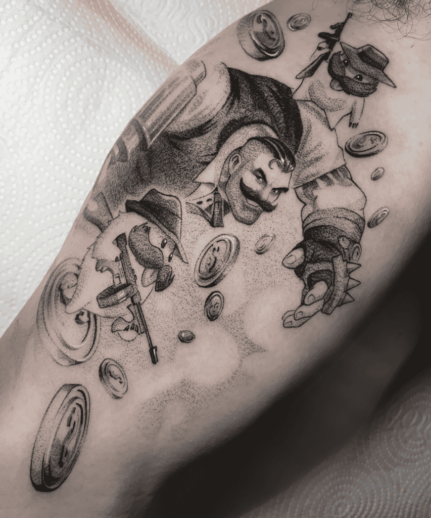 Braum Mobster League of Legends Tattoo