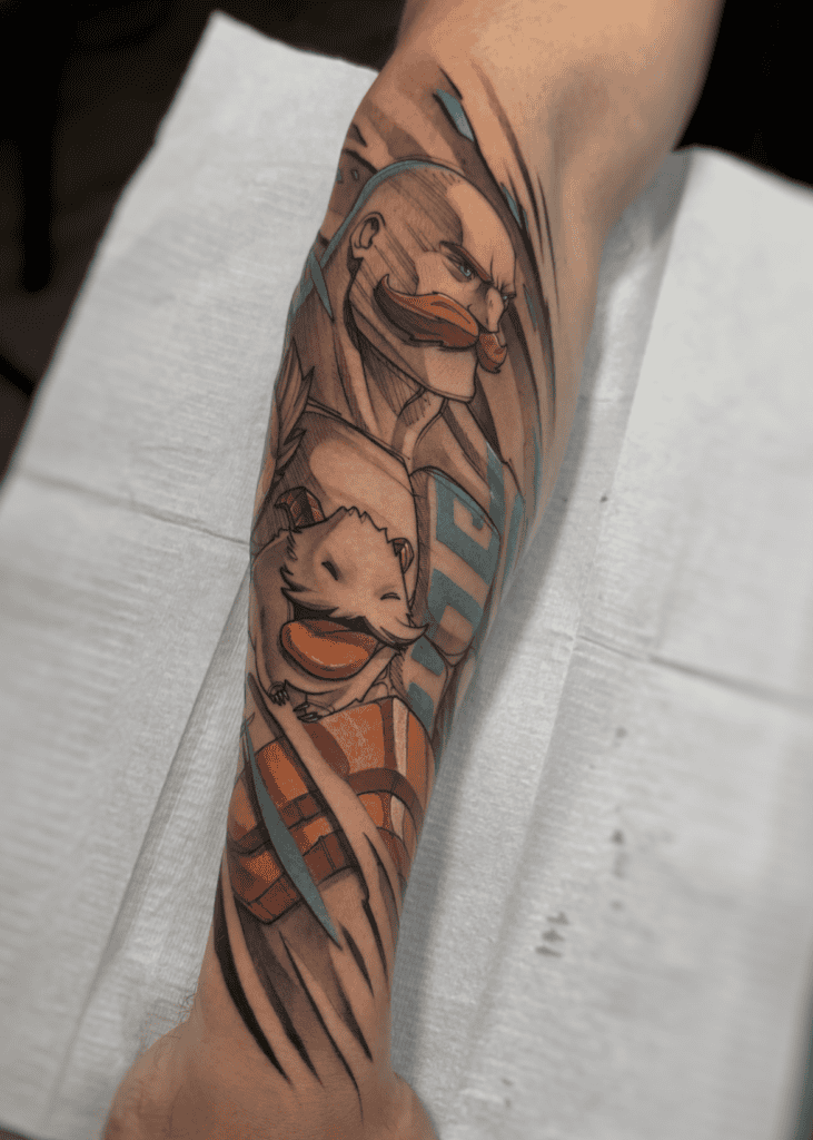 Braum Stance League of Legends Tattoo