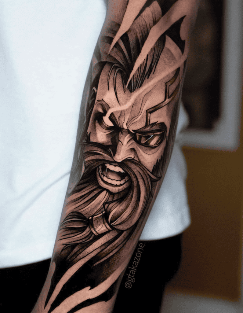 Olaf League of Legends Tattoo