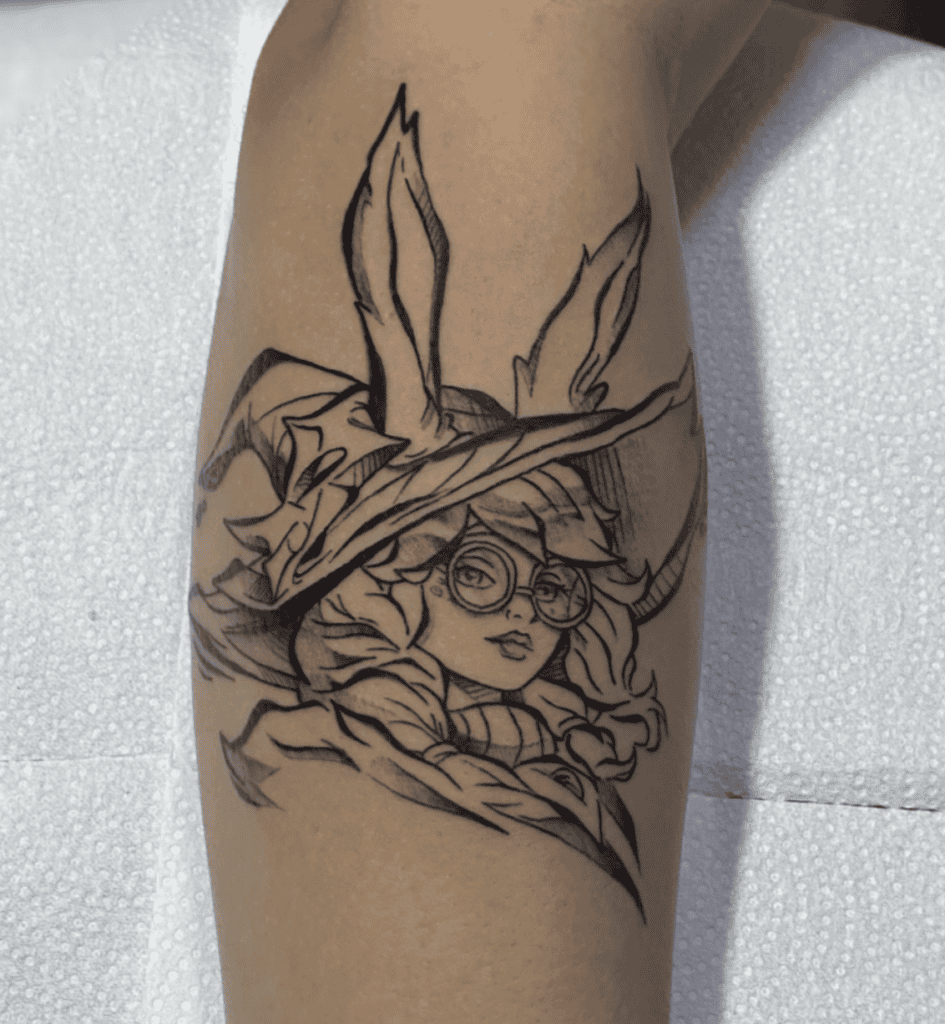 Aurora Rabbit League of Legends Tattoo