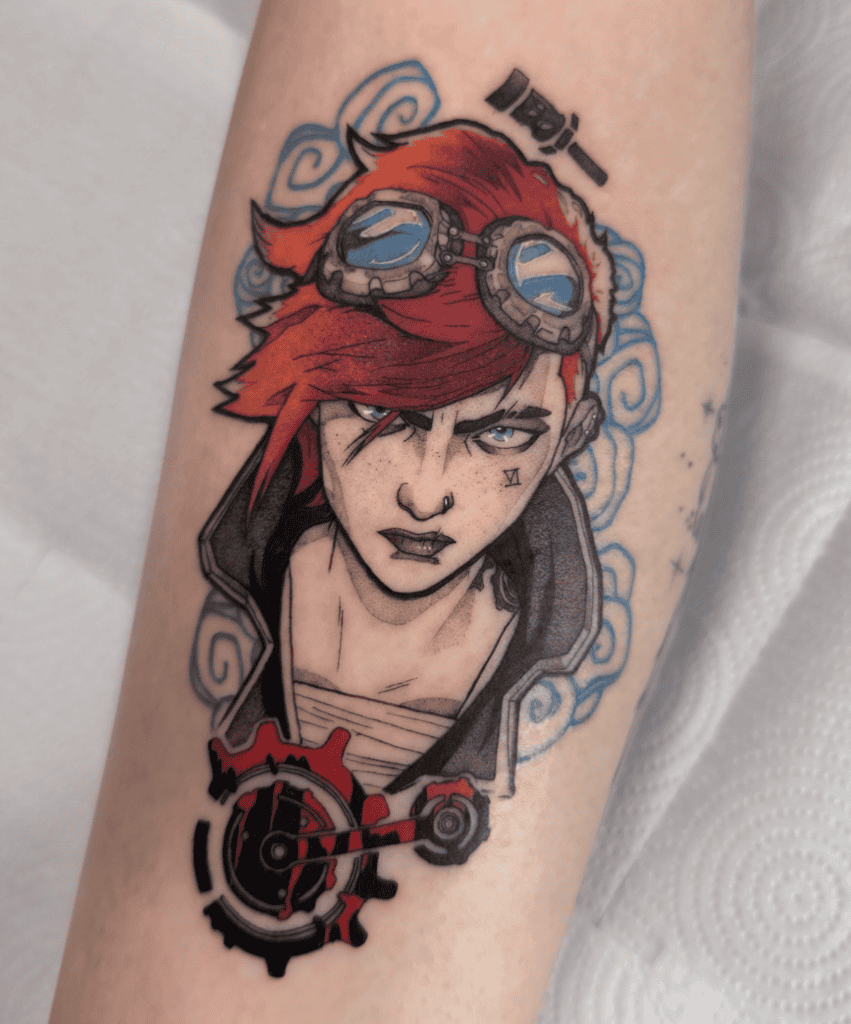 Vi League of Legends Tattoo