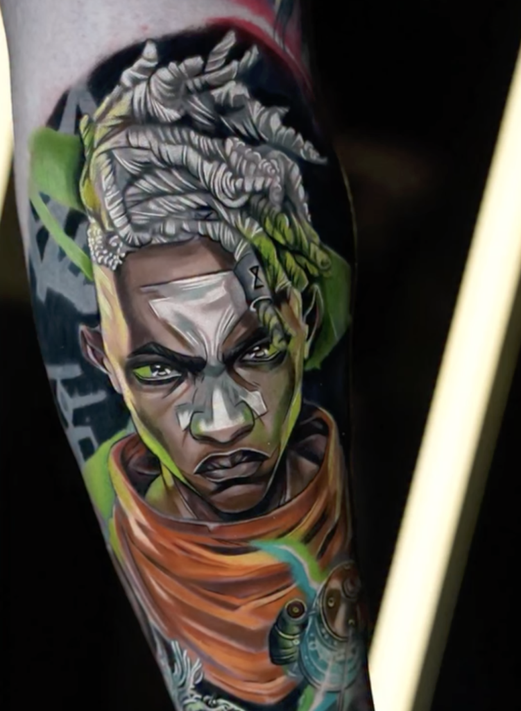 Ekko Angry League of Legends Tattoo