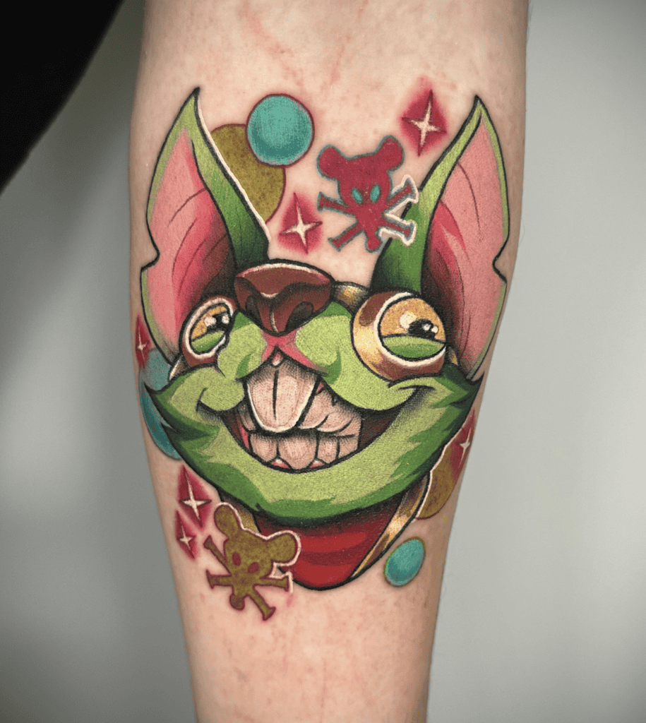 Twitch Green League of Legends Tattoo