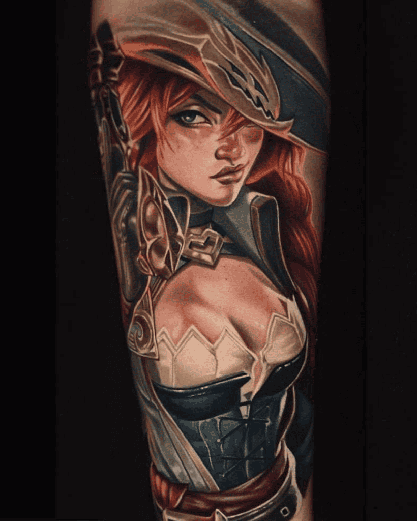Miss Fortune League of Legends Tattoo