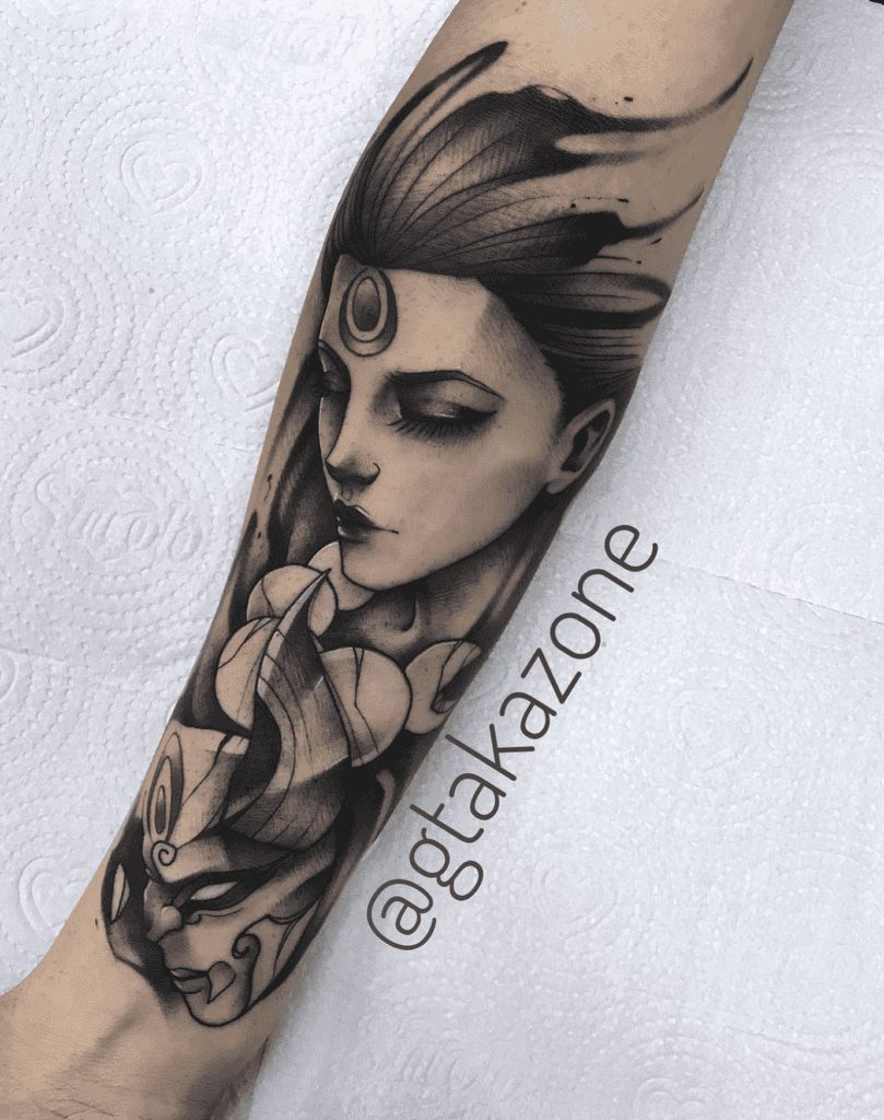 Diana League of Legends Tattoo