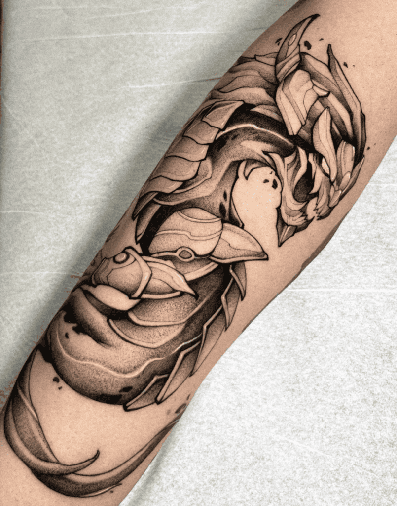 Aurelion Sol Dragon League of Legends Tattoo