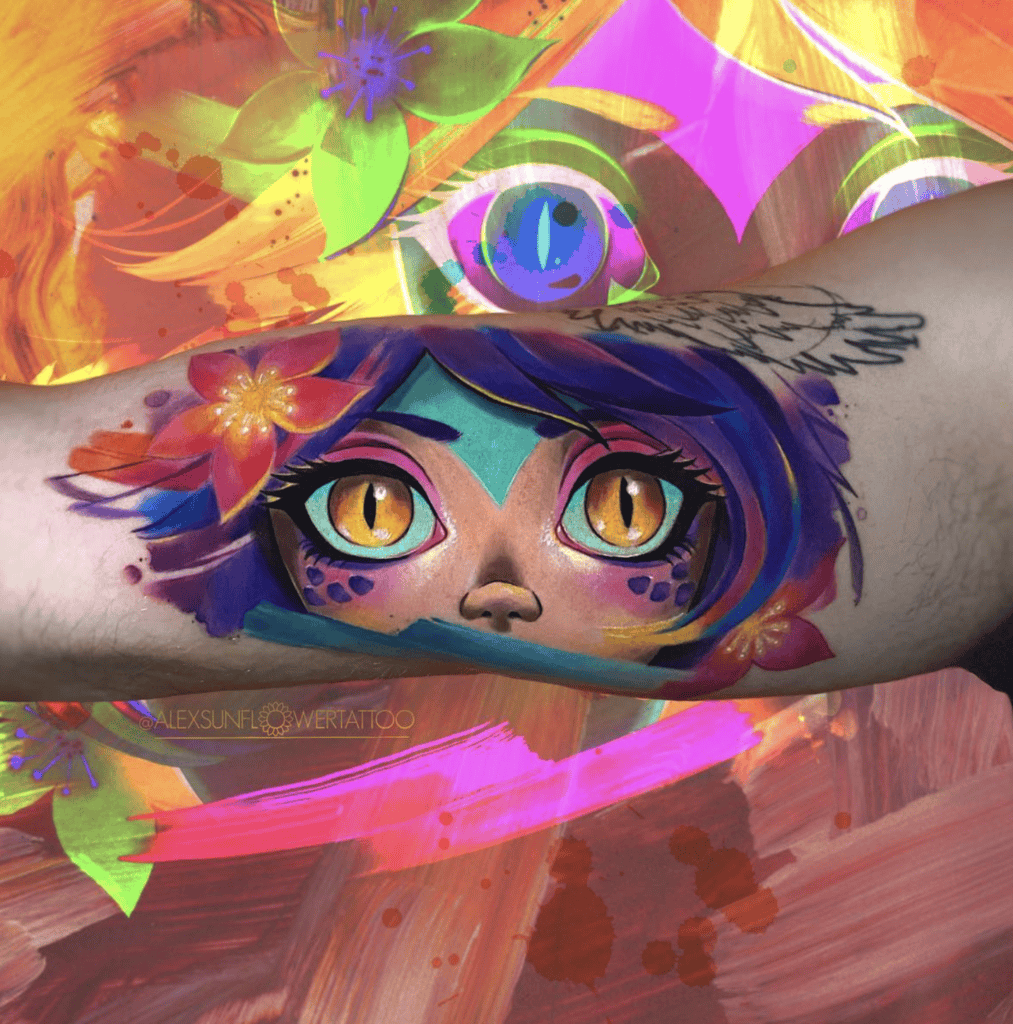 Neeko Eyes League of Legends Tattoo
