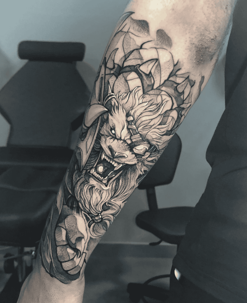 Rengar Fierce League of Legends Tattoo