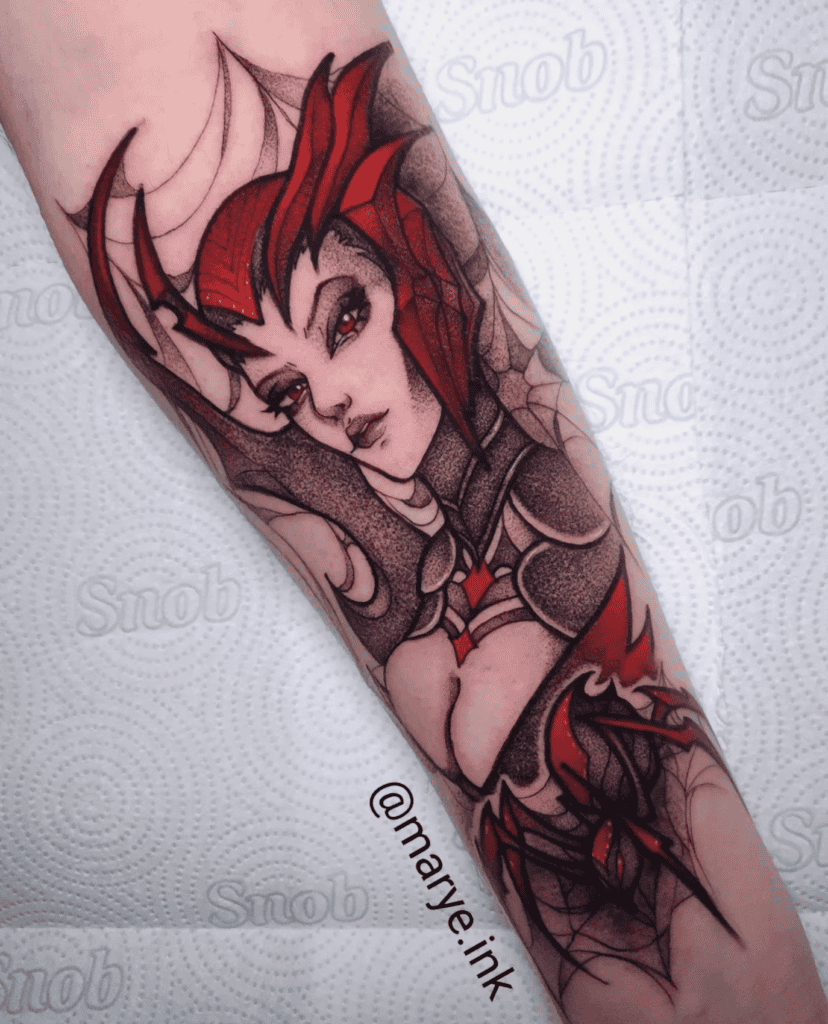 Elise League of Legends Tattoo