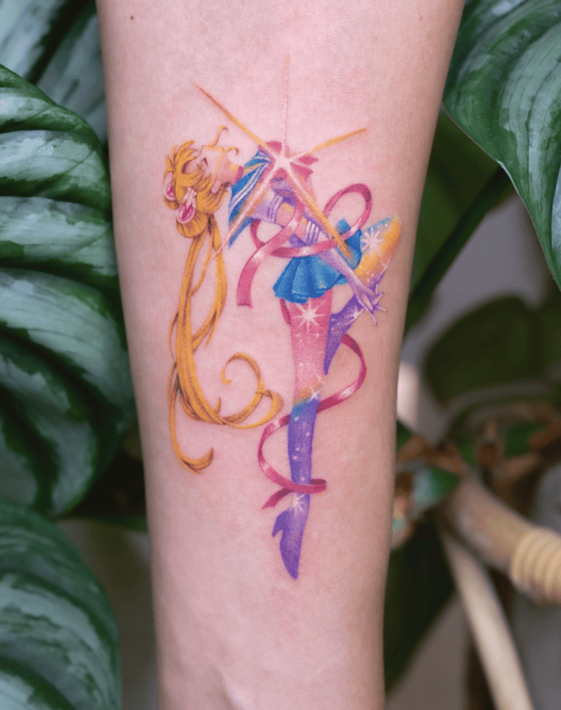 Usagi Tsukino Action Sailor Moon Tattoo