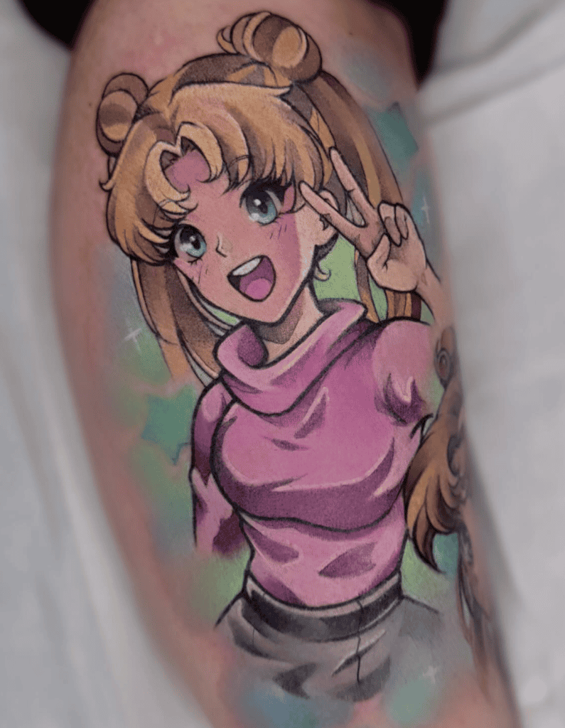 Usagi Tsukino Casual Sailor Moon Tattoo