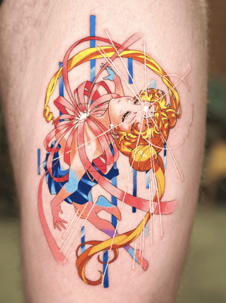 Usagi Tsukino Float Sailor Moon Tattoo