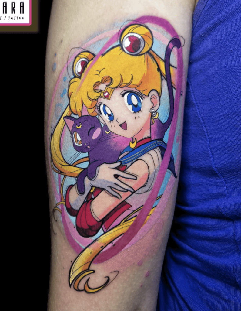 Usagi Tsukino Luna Sailor Moon Tattoo