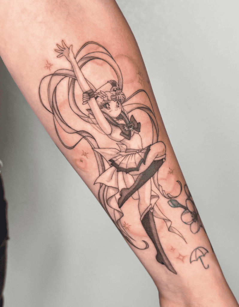 Usagi Tsukino Pose Sailor Moon Tattoo