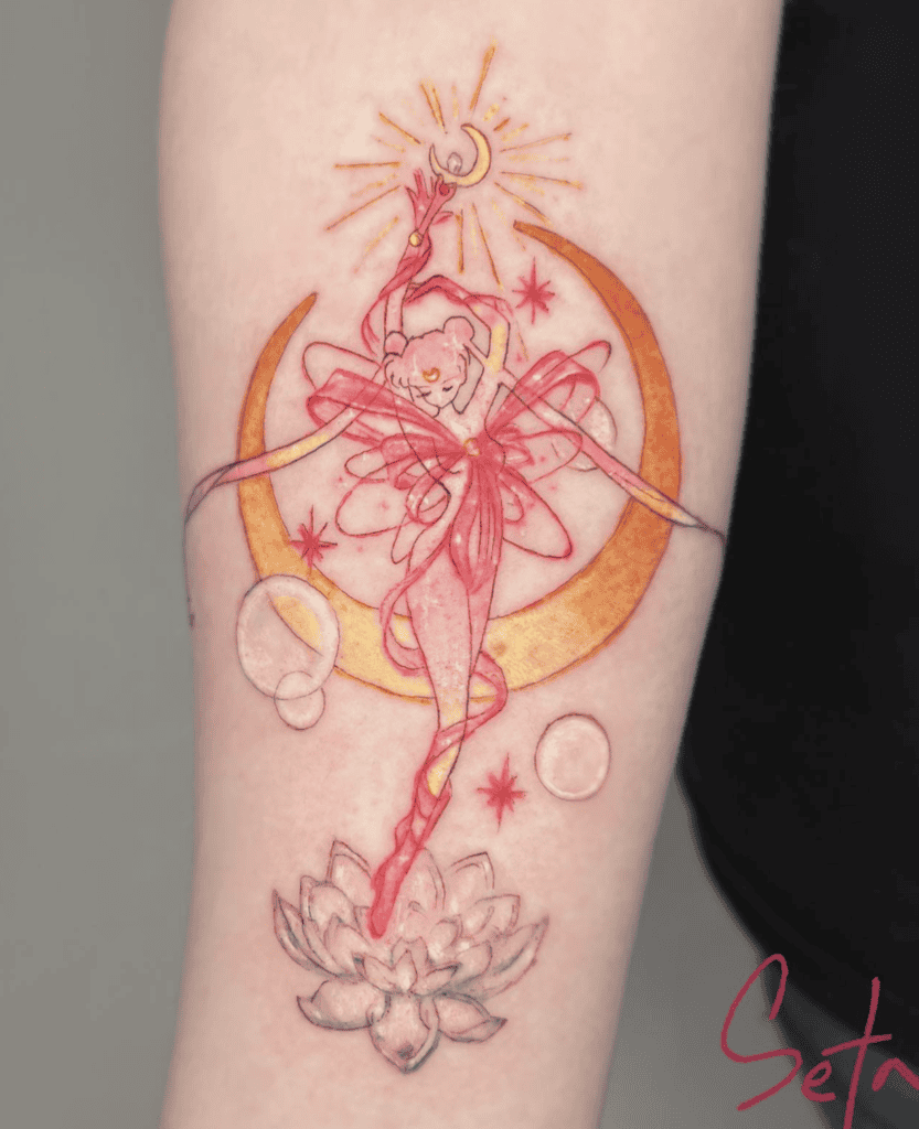 Usagi Tsukino Transform Sailor Moon Tattoo