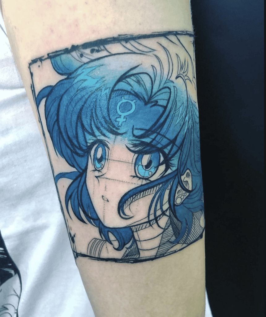 Ami Mizuno Frame Sailor Moon Tattoo