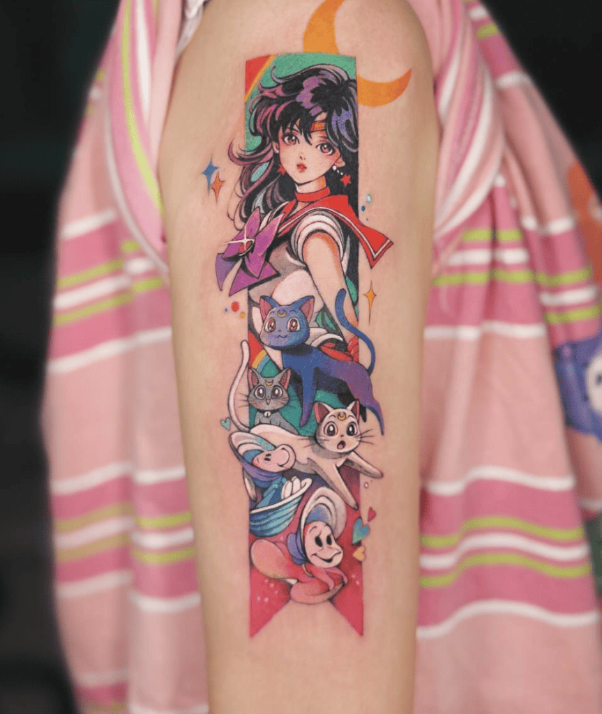 Rei Hino Frame Sailor Moon Tattoo