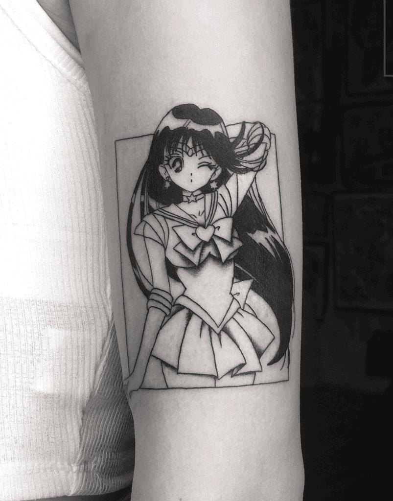Rei Hino Pose Sailor Moon Tattoo