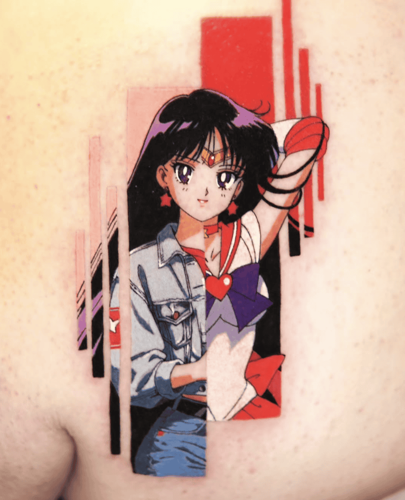 Rei Hino Split Sailor Moon Tattoo