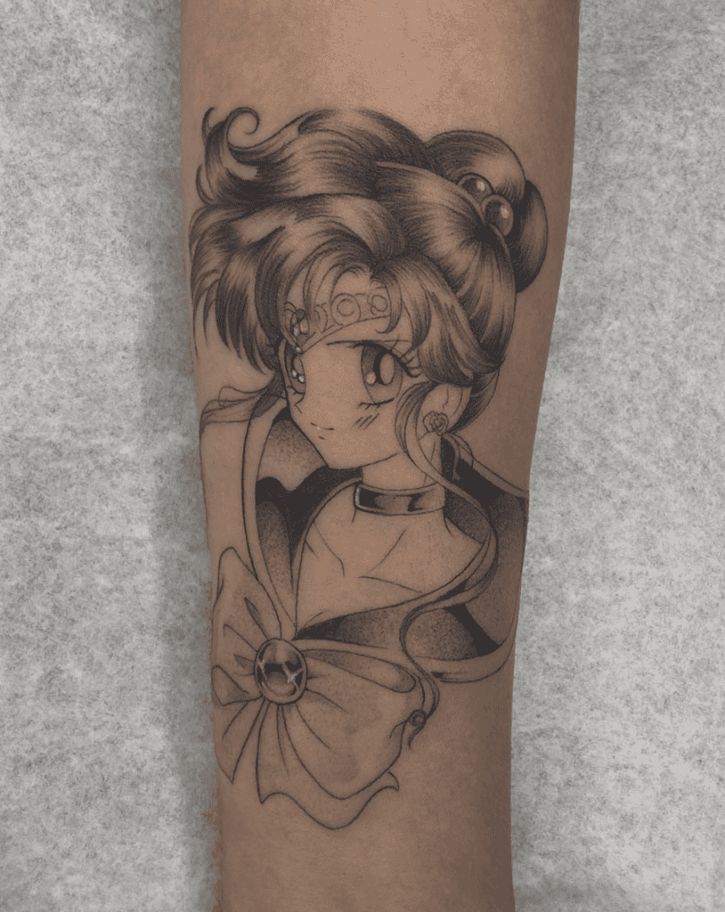 Makoto Kino Portrait Sailor Moon Tattoo