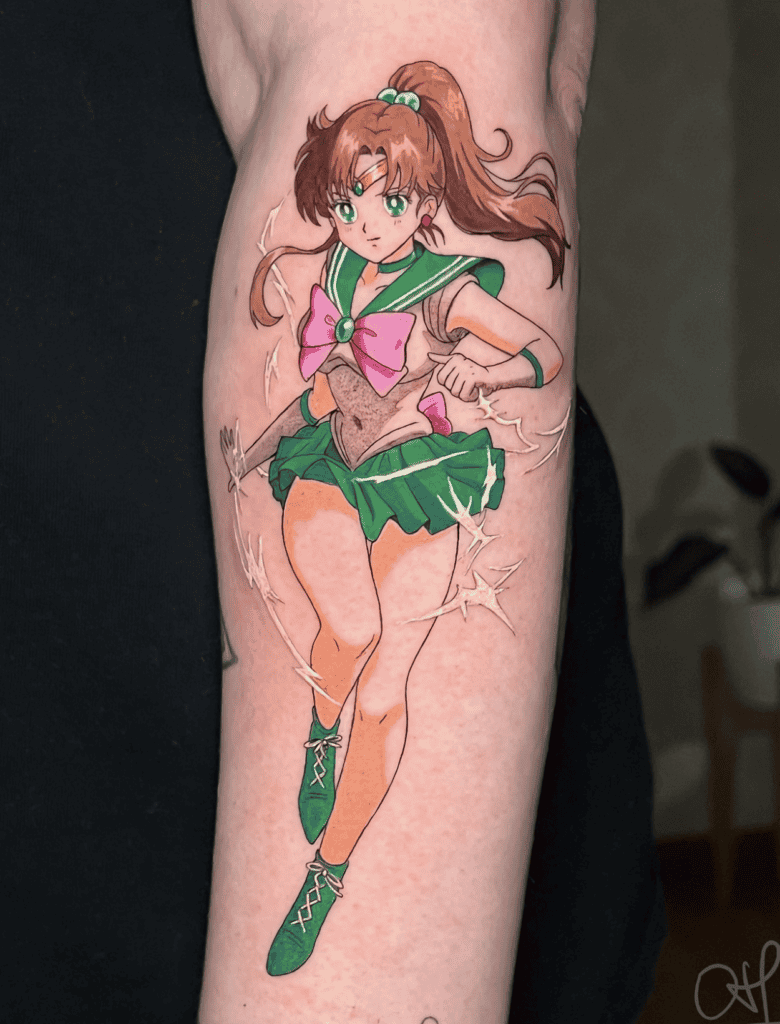 Makoto Kino Pose Sailor Moon Tattoo
