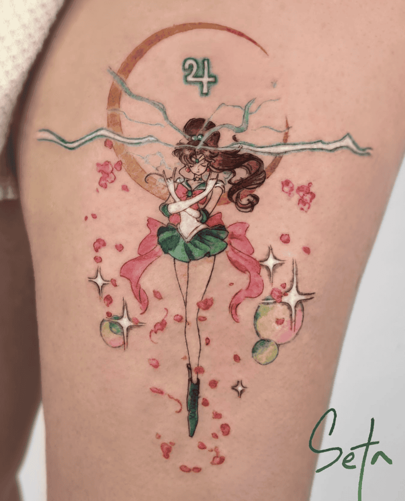 Makoto Kino Style Sailor Moon Tattoo