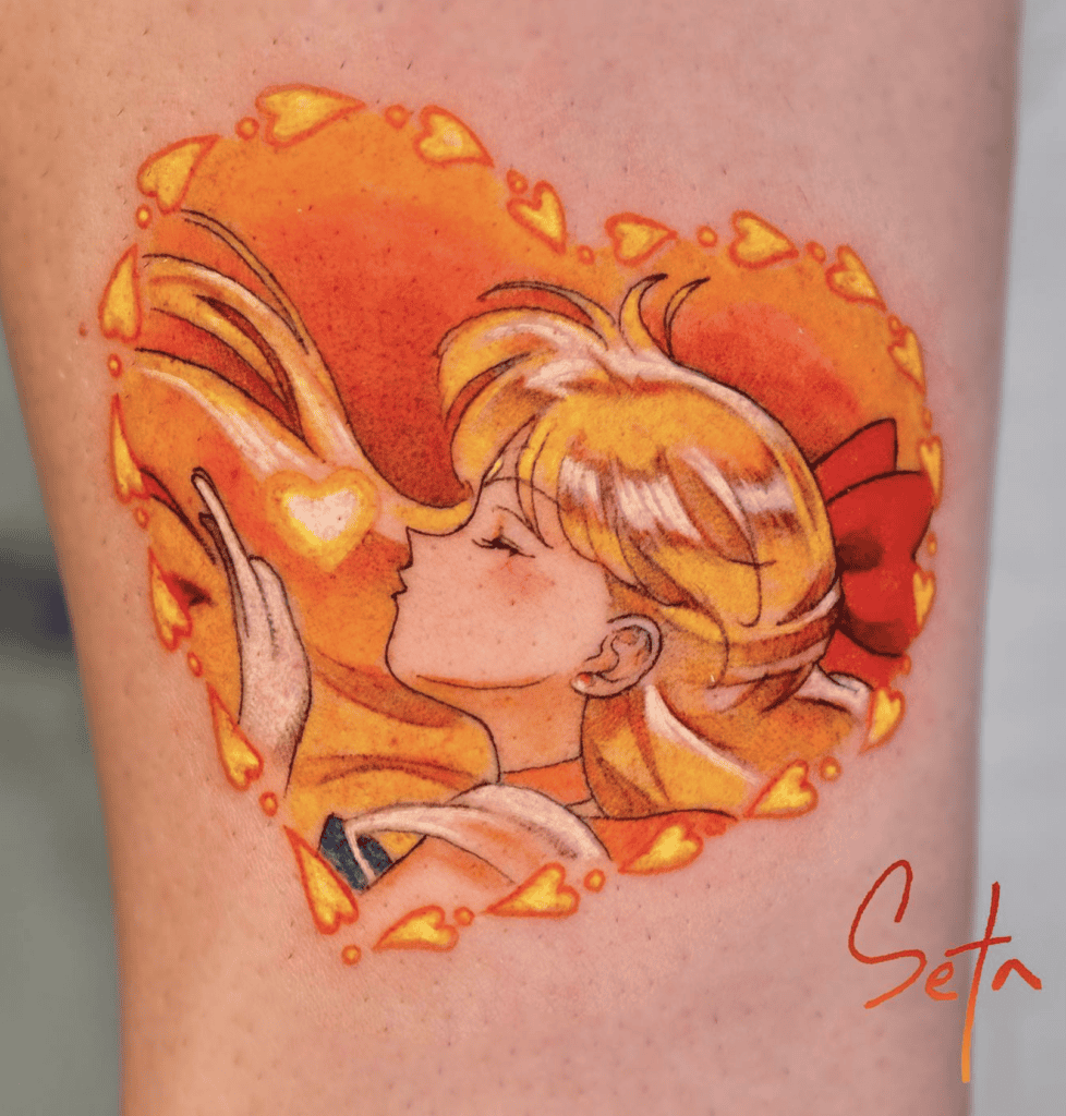 Minako Aino Blow Sailor Moon Tattoo