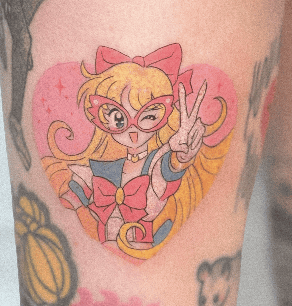 Minako Aino Heart Sailor Moon Tattoo