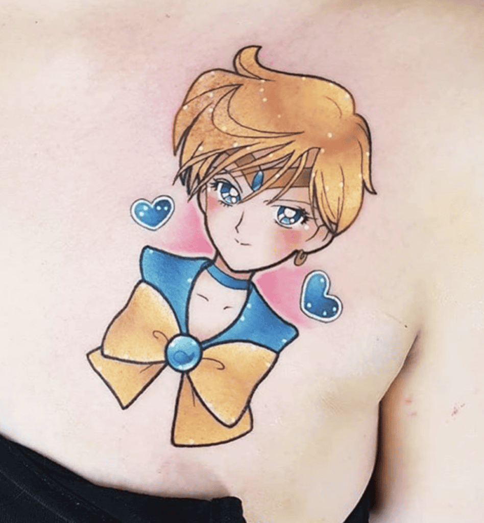 Haruka Tenoh Hearts Sailor Moon Tattoo