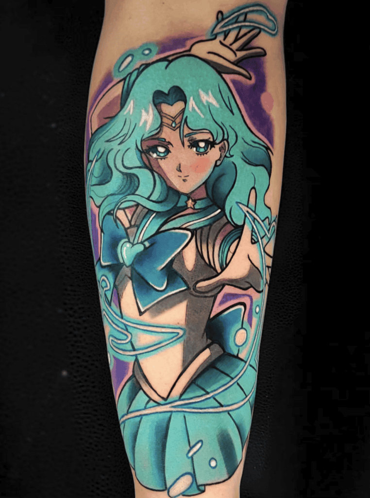 Michiru Kaioh Stance Sailor Moon Tattoo
