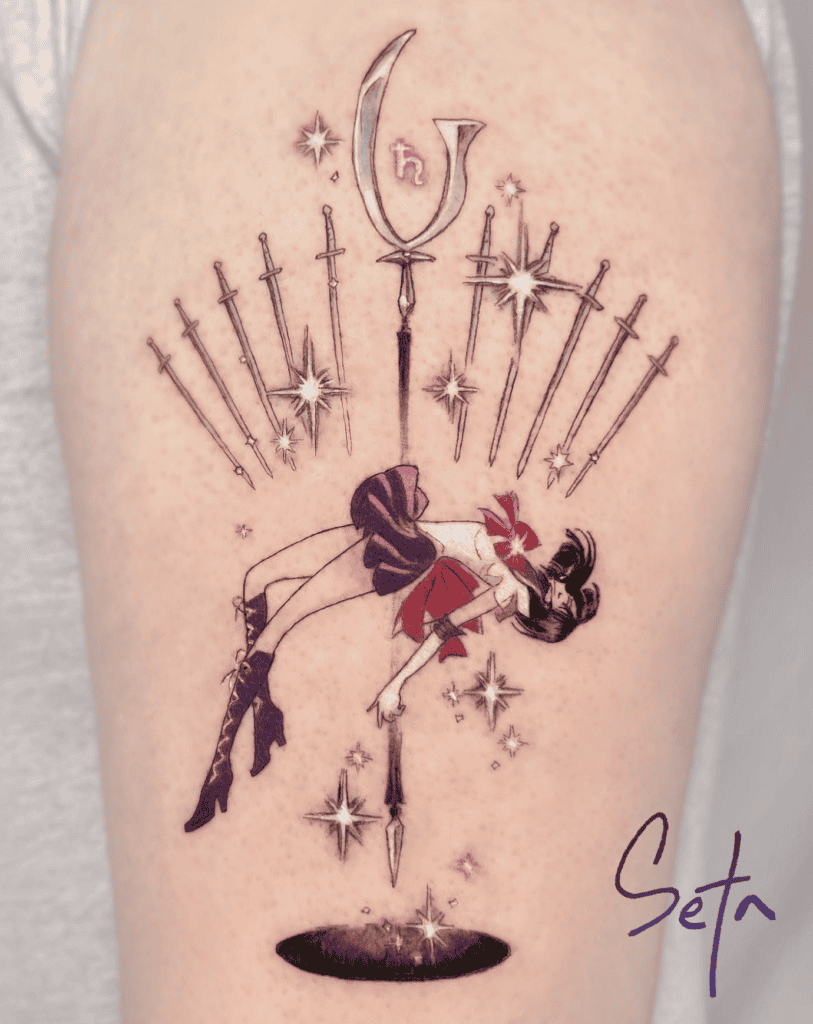 Hotaru Tomoe Swords Sailor Moon Tattoo