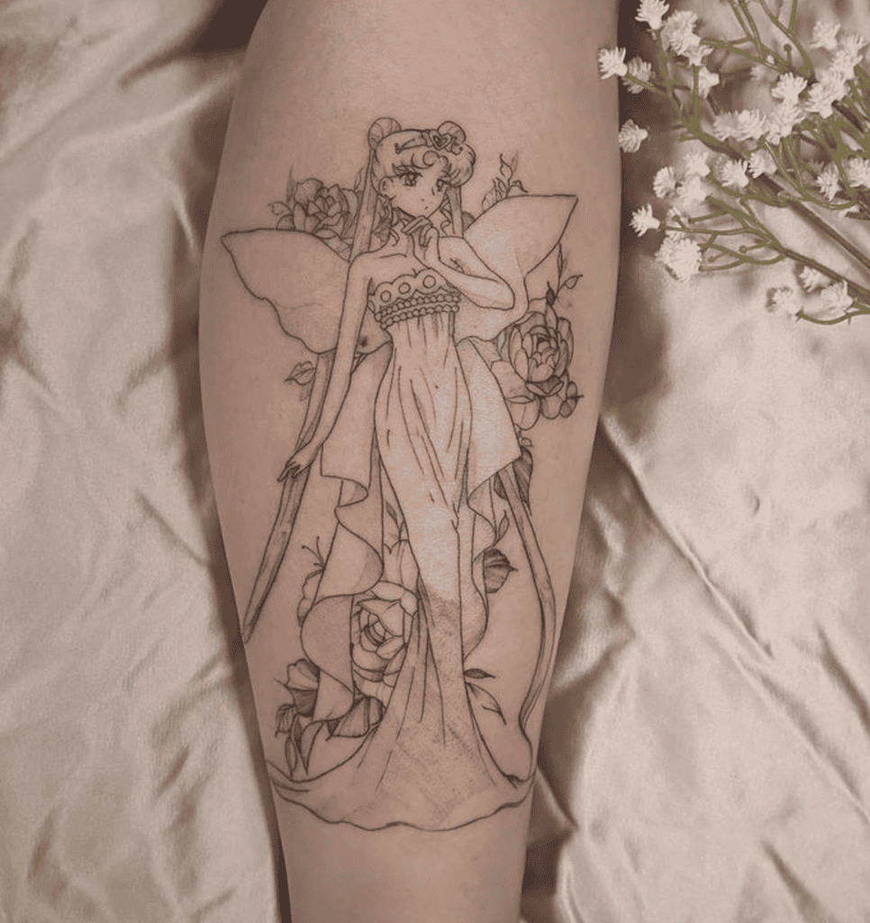 Neo-Queen Dress Serenity Sailor Moon Tattoo