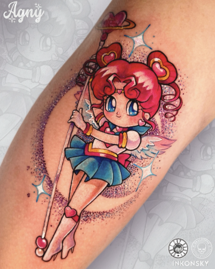 Sailor Chibi Chibi Staff Sailor Moon Tattoo