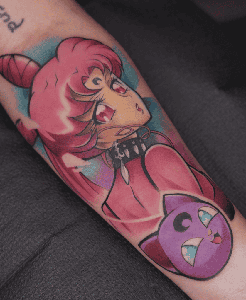 Black Lady Cat Sailor Moon Tattoo
