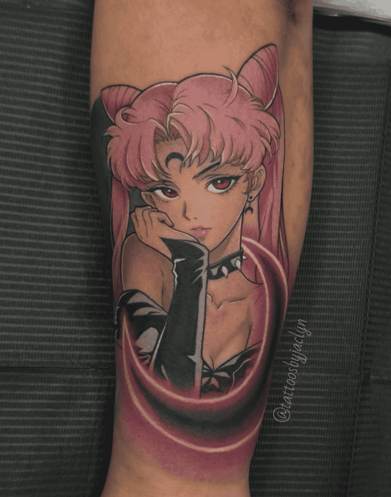 Black Lady Moon Sailor Moon Tattoo