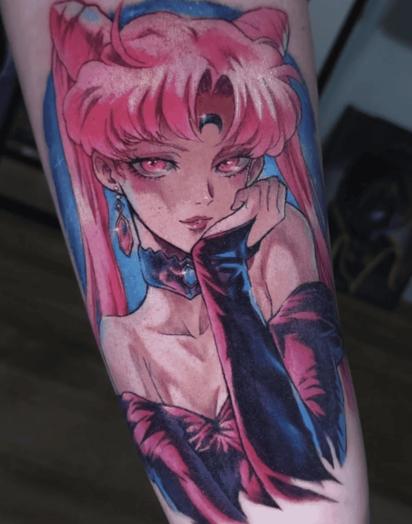 Black Lady Sailor Moon Tattoo