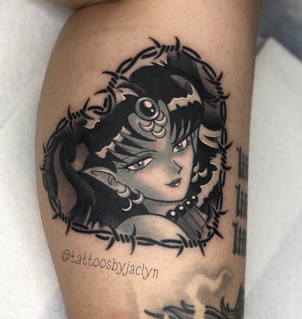 Queen Nehelenia Heart Sailor Moon Tattoo