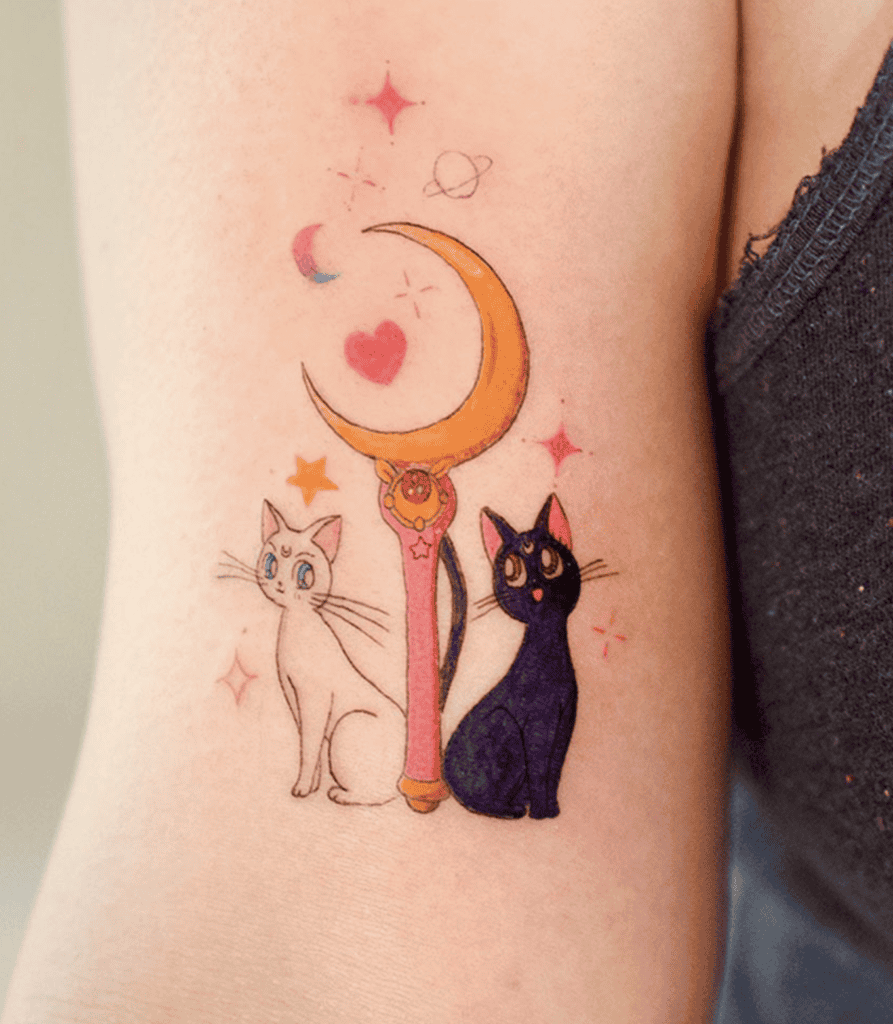Artemis Luna Sailor Moon Tattoo