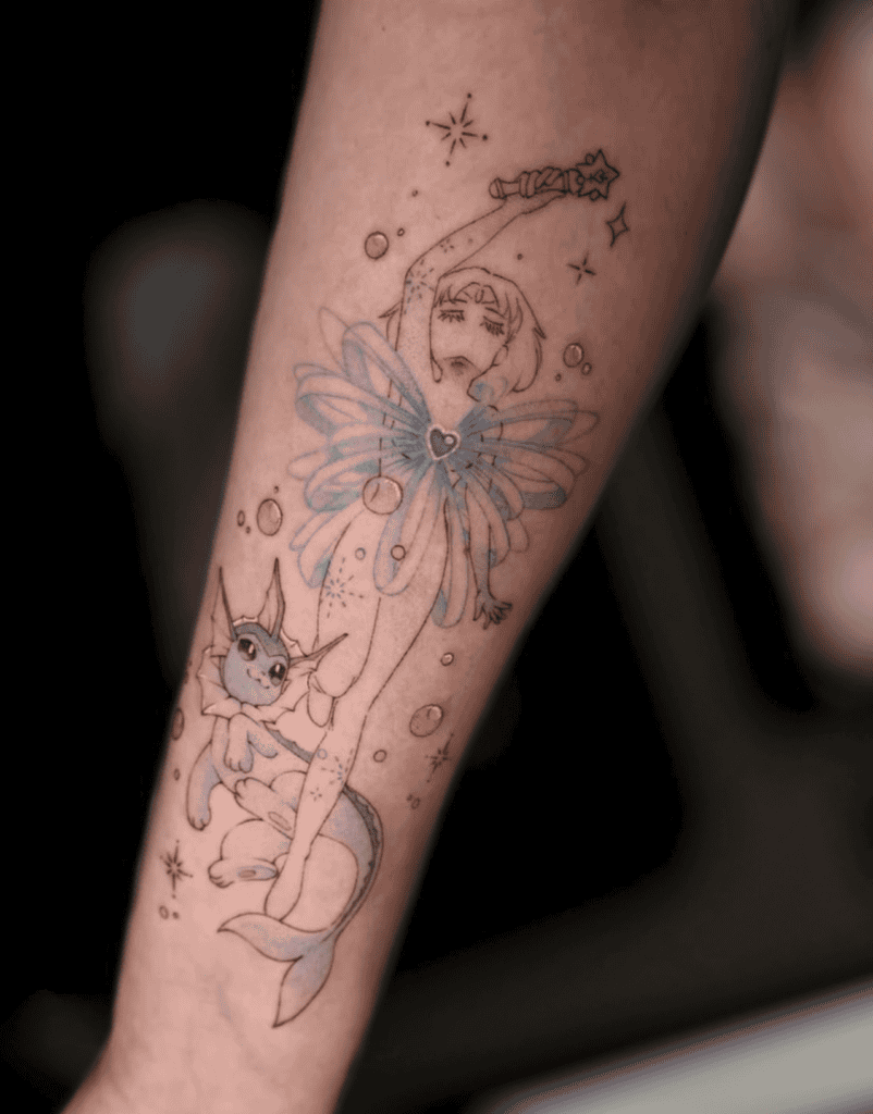 Pokémon X Sailor Moon Tattoo