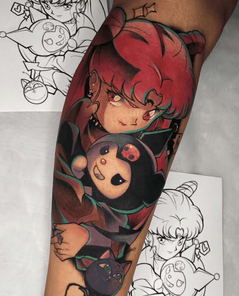 Sanrio X Sailor Moon Kuromi Tattoo