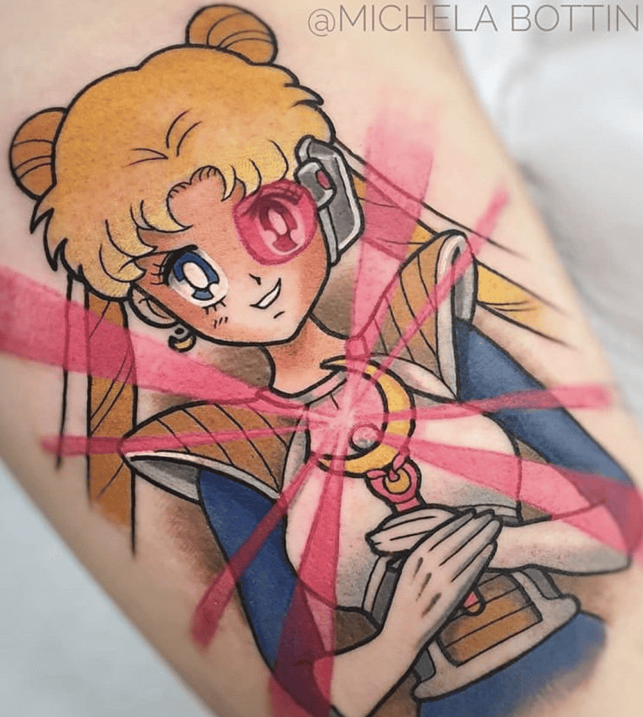 Dragon Ball X Sailor Moon Saiyan Tattoo