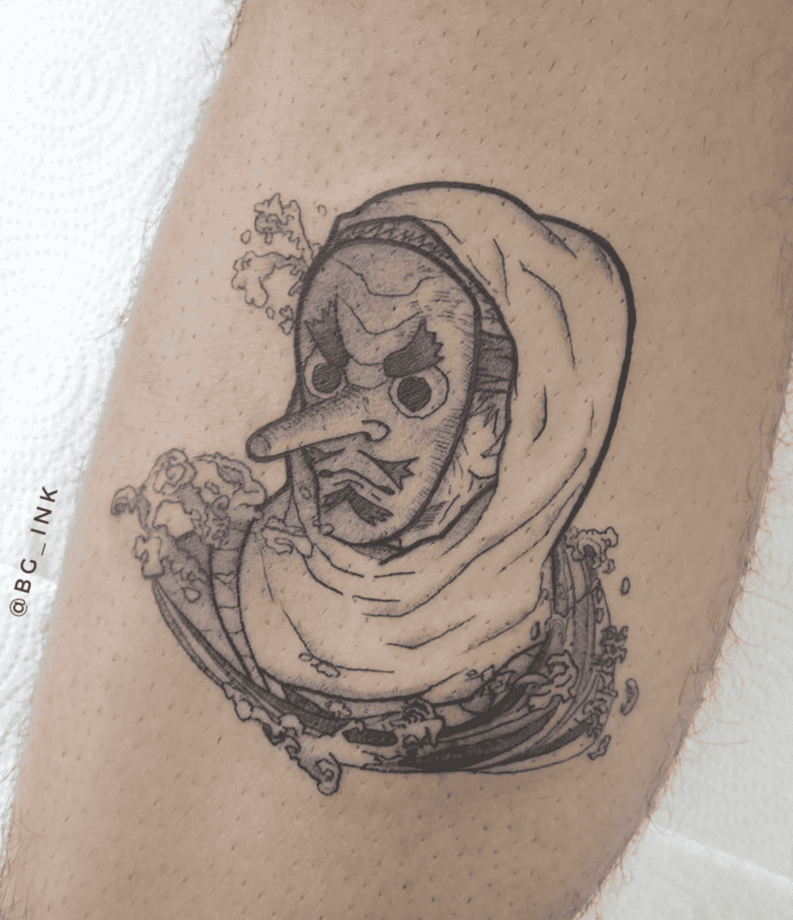 Sakonji Urokodaki Demon Slayer Tattoo