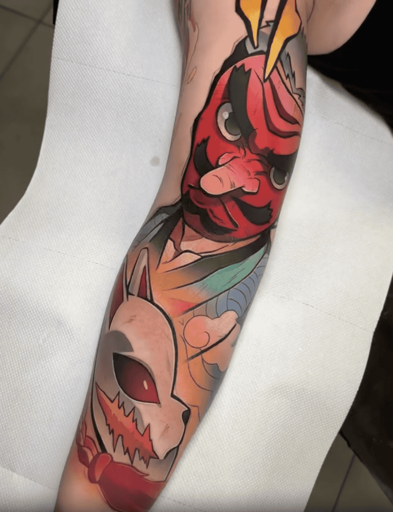 Sakonji Urokodaki Trainer Demon Slayer Tattoo