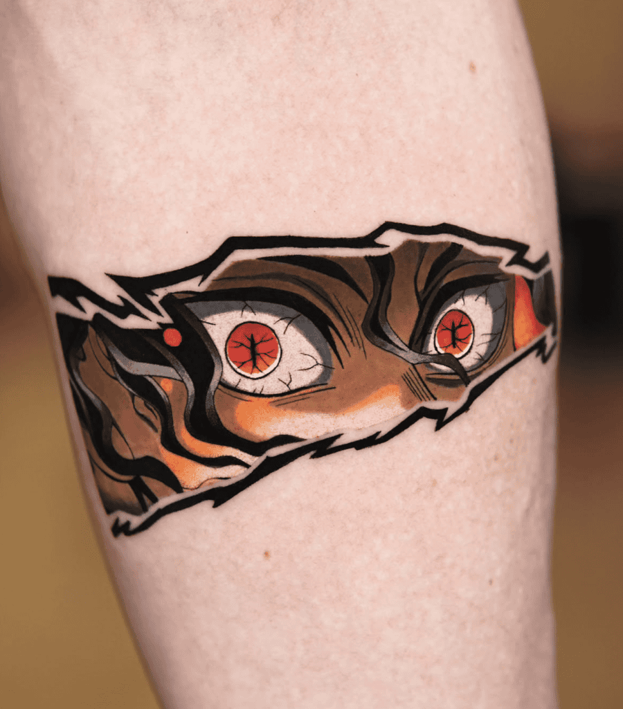 Muzan Kibutsuji Eyes Demon Slayer Tattoo