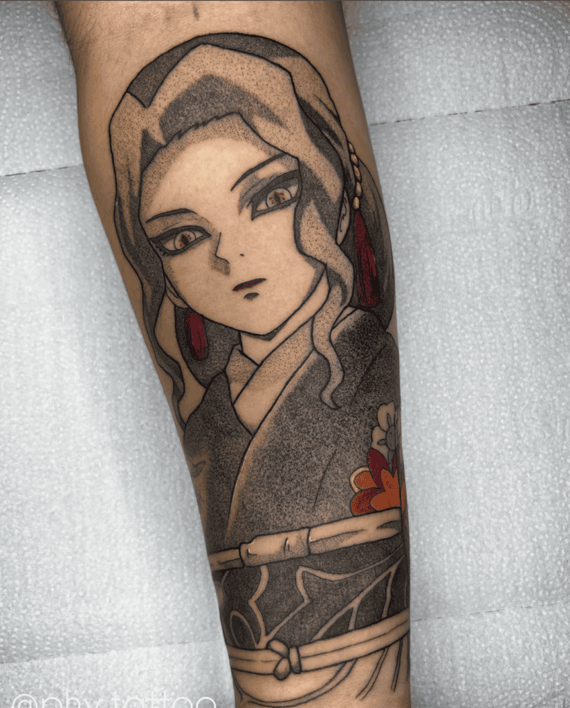 Muzan Kibutsuji Woman Demon Slayer Tattoo