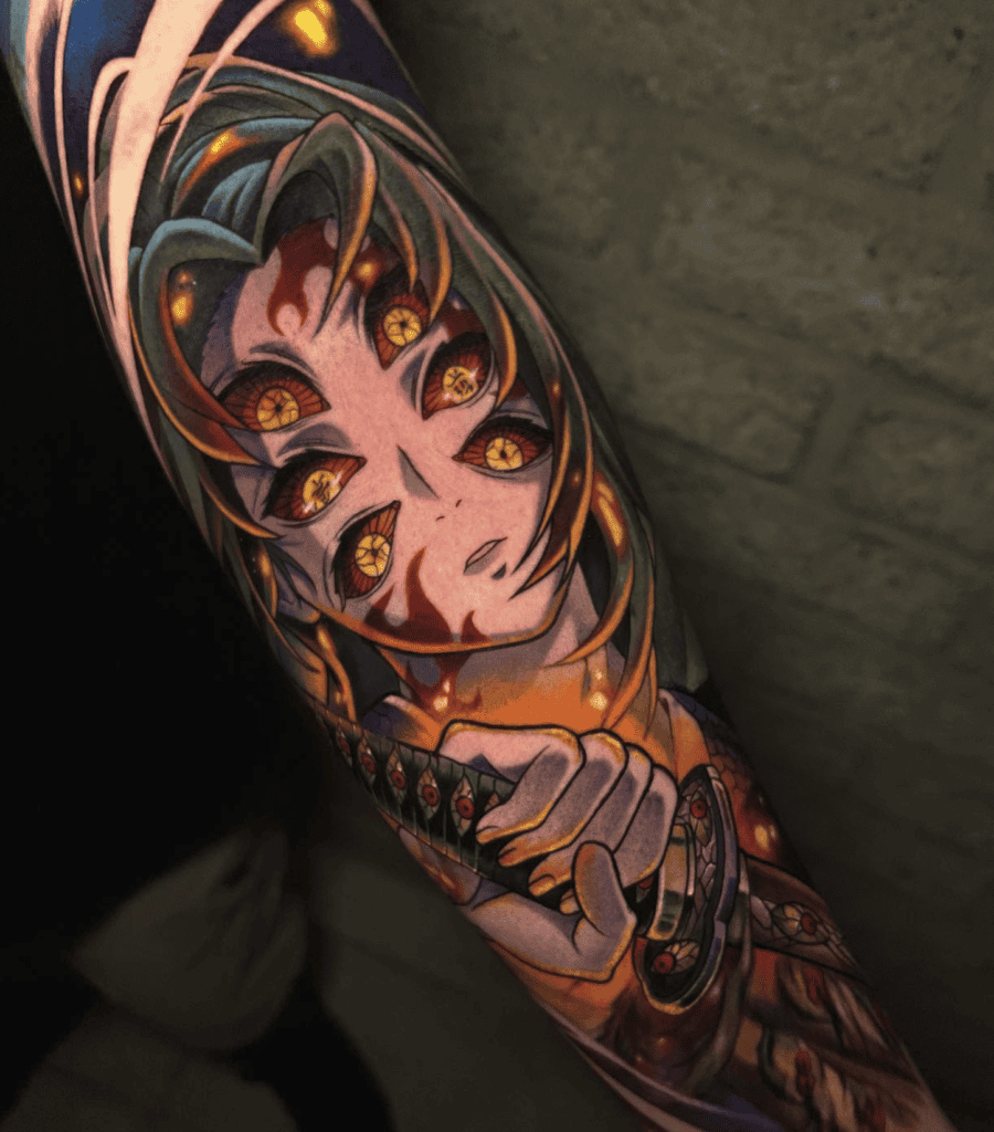 Kokushibo Demon Slayer Tattoo