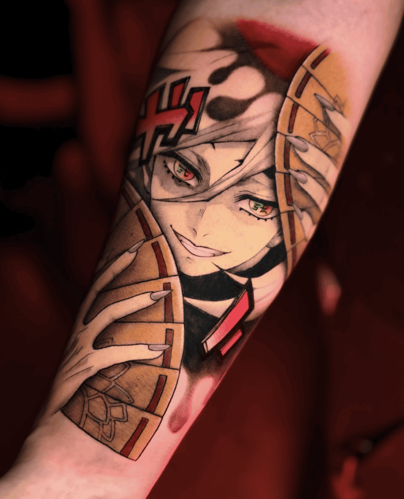 Doma Fan Demon Slayer Tattoo