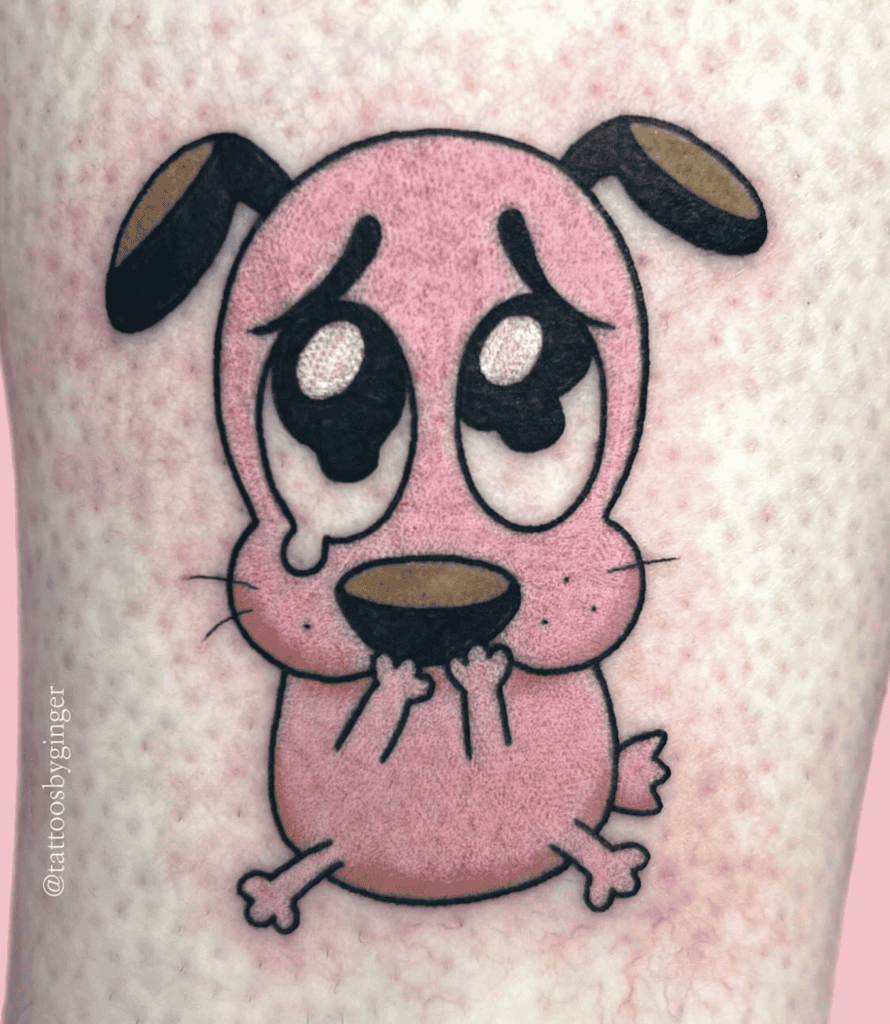 Courage the Cowardly Dog Tattoo