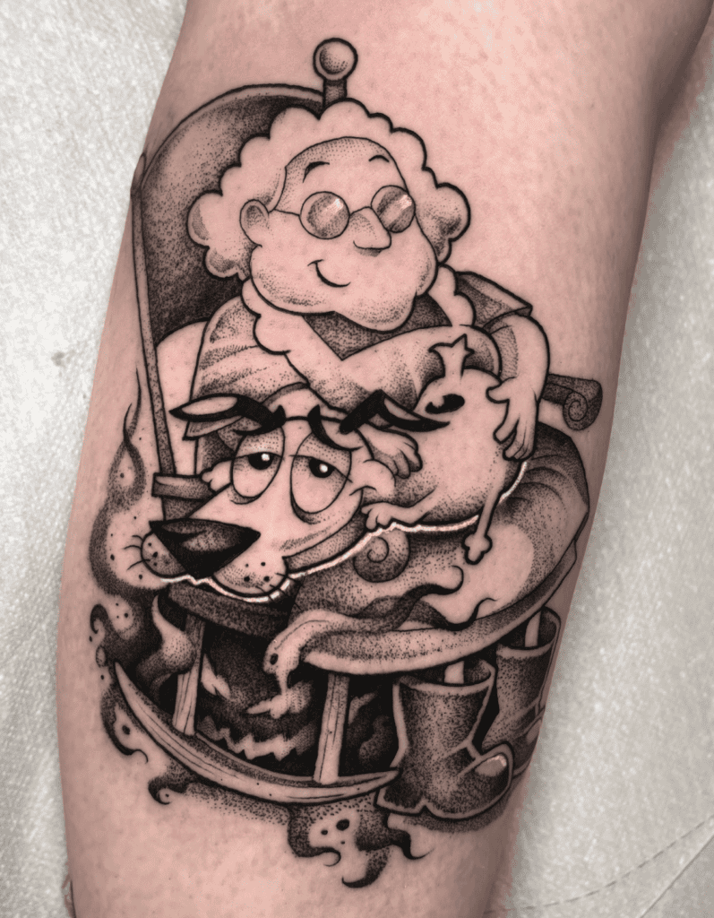 Muriel Bagge Courage the Cowardly Dog Tattoo
