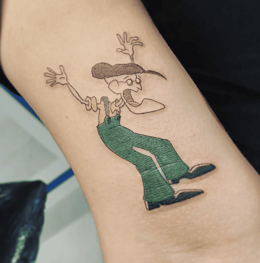 Eustace Bagge Scream Courage the Cowardly Dog Tattoo